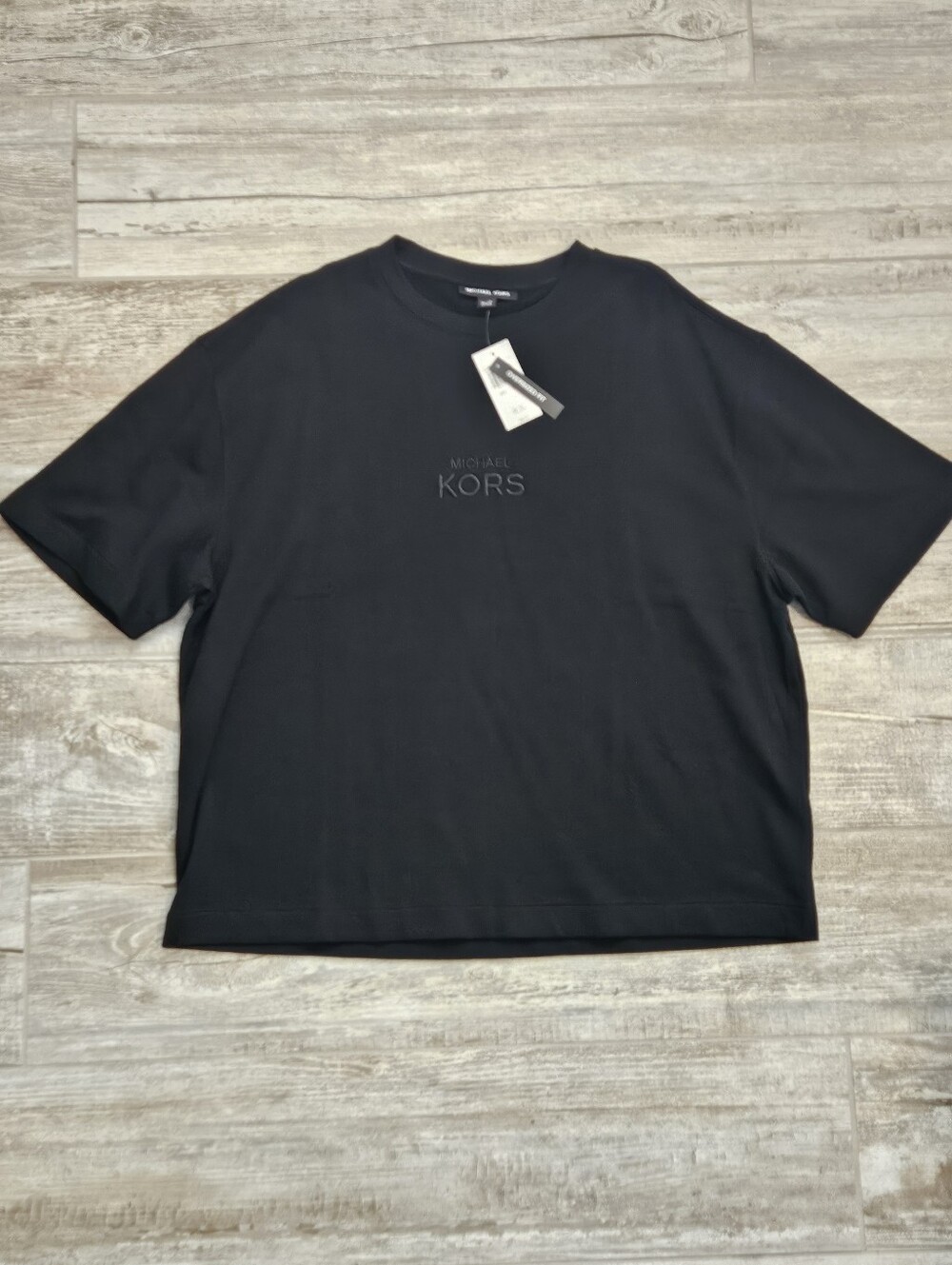 Michael Kors Oversized Jersey Knit Embossed Top
